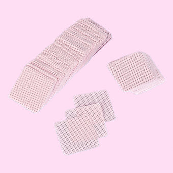 100pcs Pink Adhesive Wipes